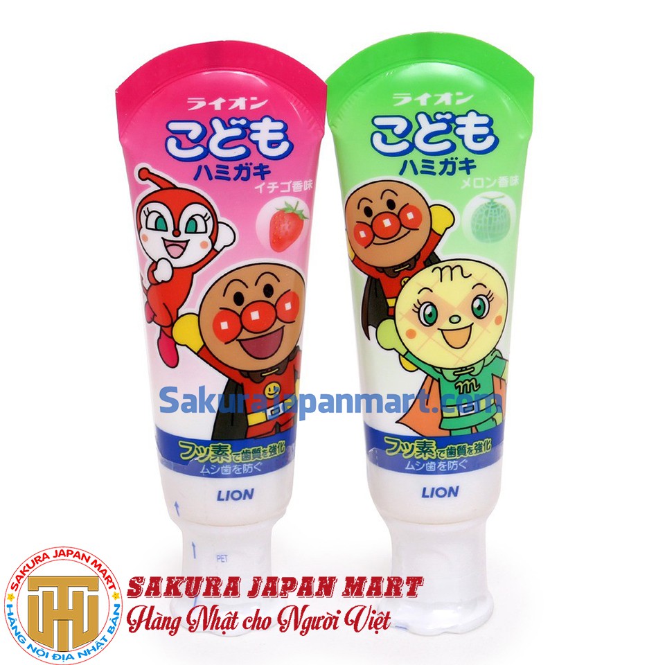 Kem đánh răng Lion 60g Nhật Bản dành cho trẻ em